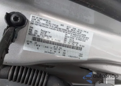 2017 Ford Focus Se z USA, uszkodzony, nr VIN 1FADP3F26HL251371